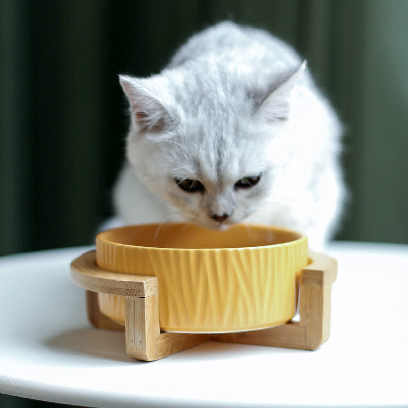 Ceramic cat food bowl cat food bowl drinking bowl
