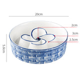Ceramic Slow Feeder Dog Bowl Slow Feeder Dog Bowl For Medium Large Anti-Choking Slow Eating Dog Bowl Non Slip Dog Bowl Slow Feeder